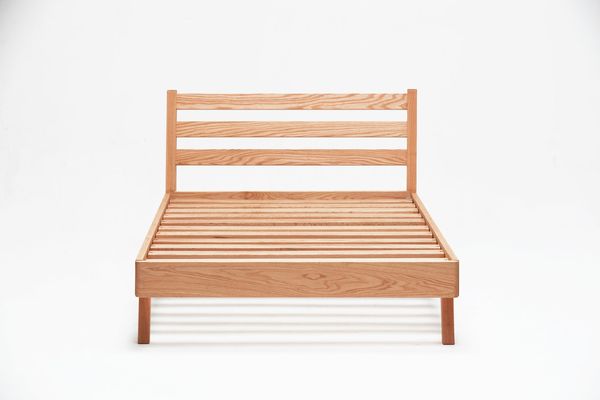 Nordic Slatted Headboard Bed (Natural) - Nordic Natural Wood collection