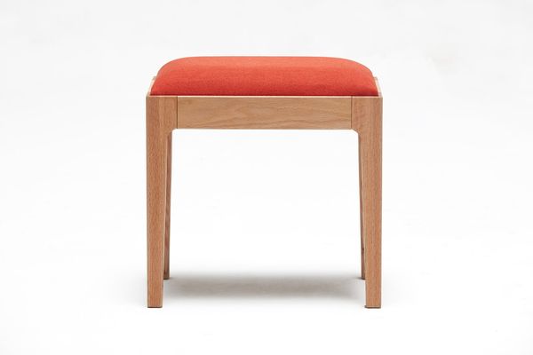 Nordic Upholstered Vanity Stool - Nordic Natural Wood collection