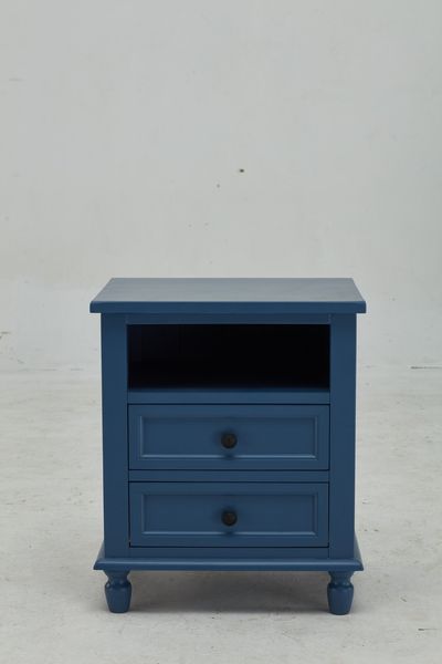 American Blue Painted Nightstand - American Oak collection