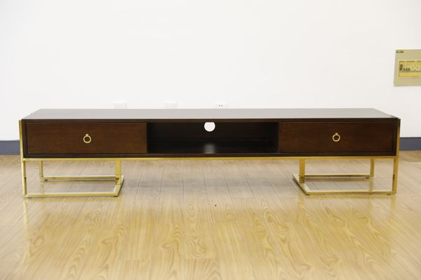 Modern Luxury TV Stand with Brass Frame - Modern Luxury collection